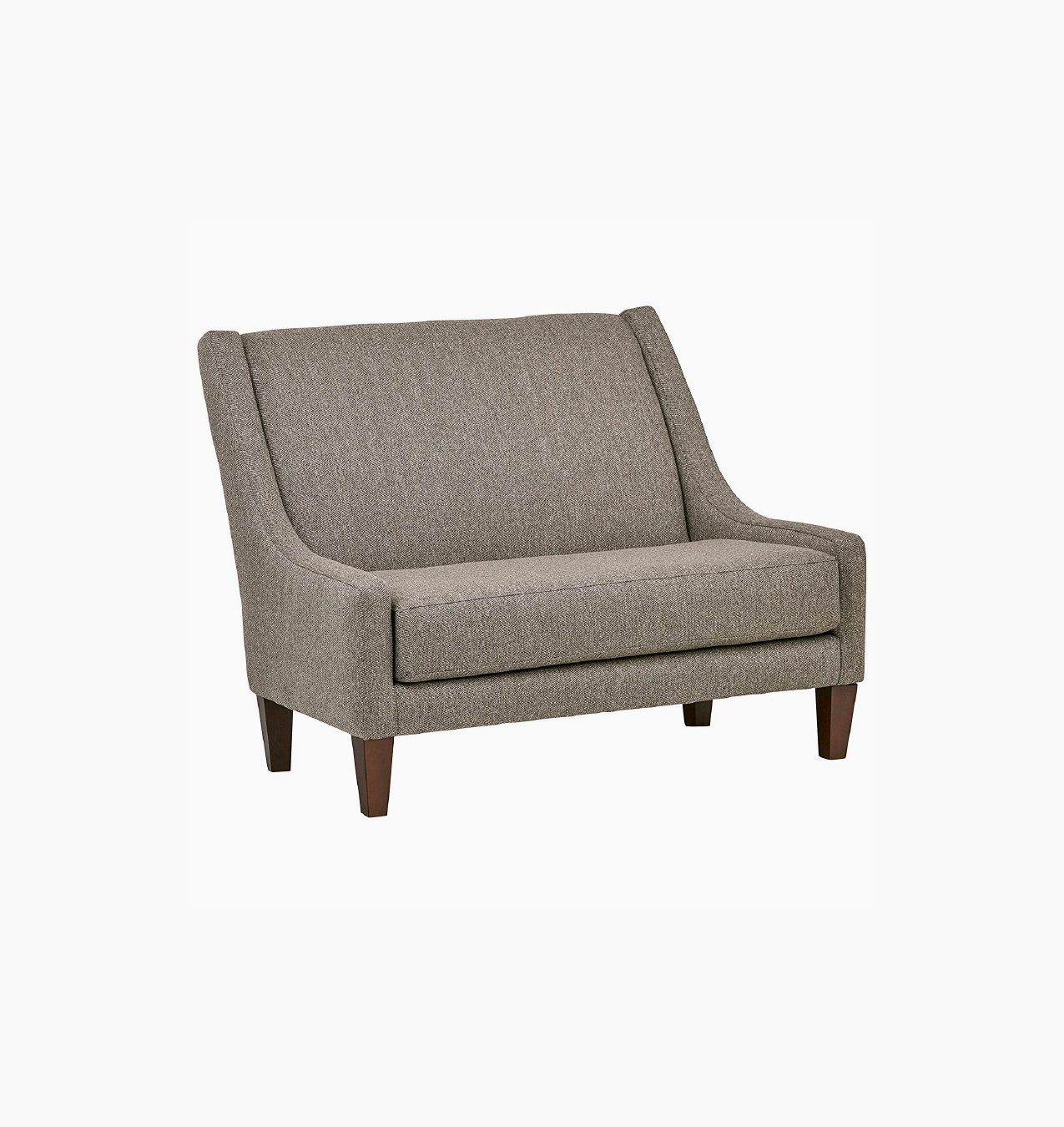 Modern Armless Straight Back Settee